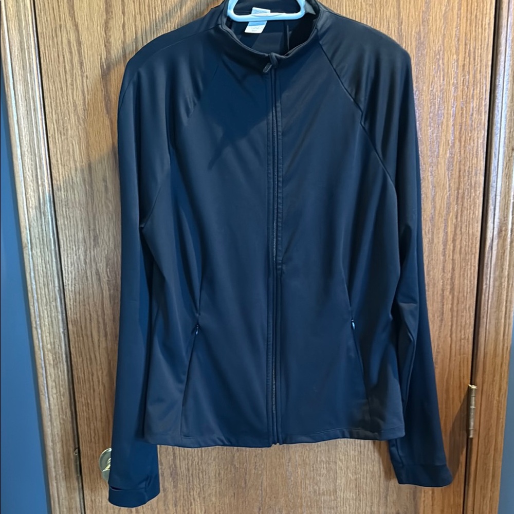 Ladies Black Jacket, size large.